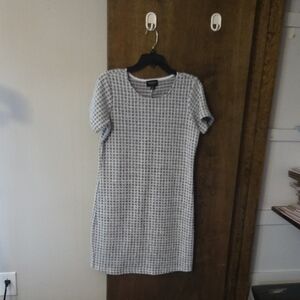 Isaac Mizrahi Black and White Checkered Mini Dress